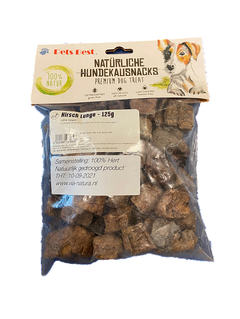 PETS BEST HERTENLONG BLOKJES 125GR